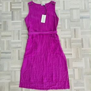 Terzo Millennio - Linen Dress, Made in Italy, Brand New and Never Worn!